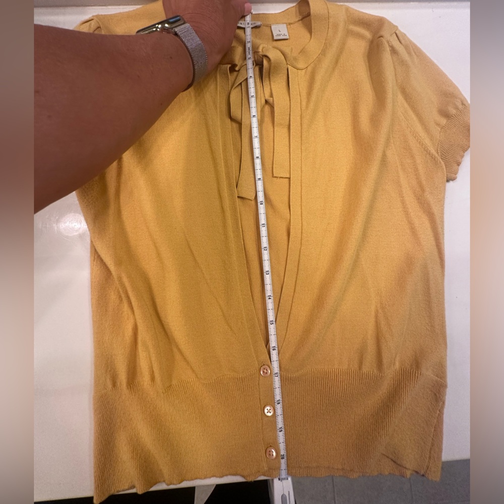 Halogen Tie Neck Knit Shirt - Picture 6 of 6